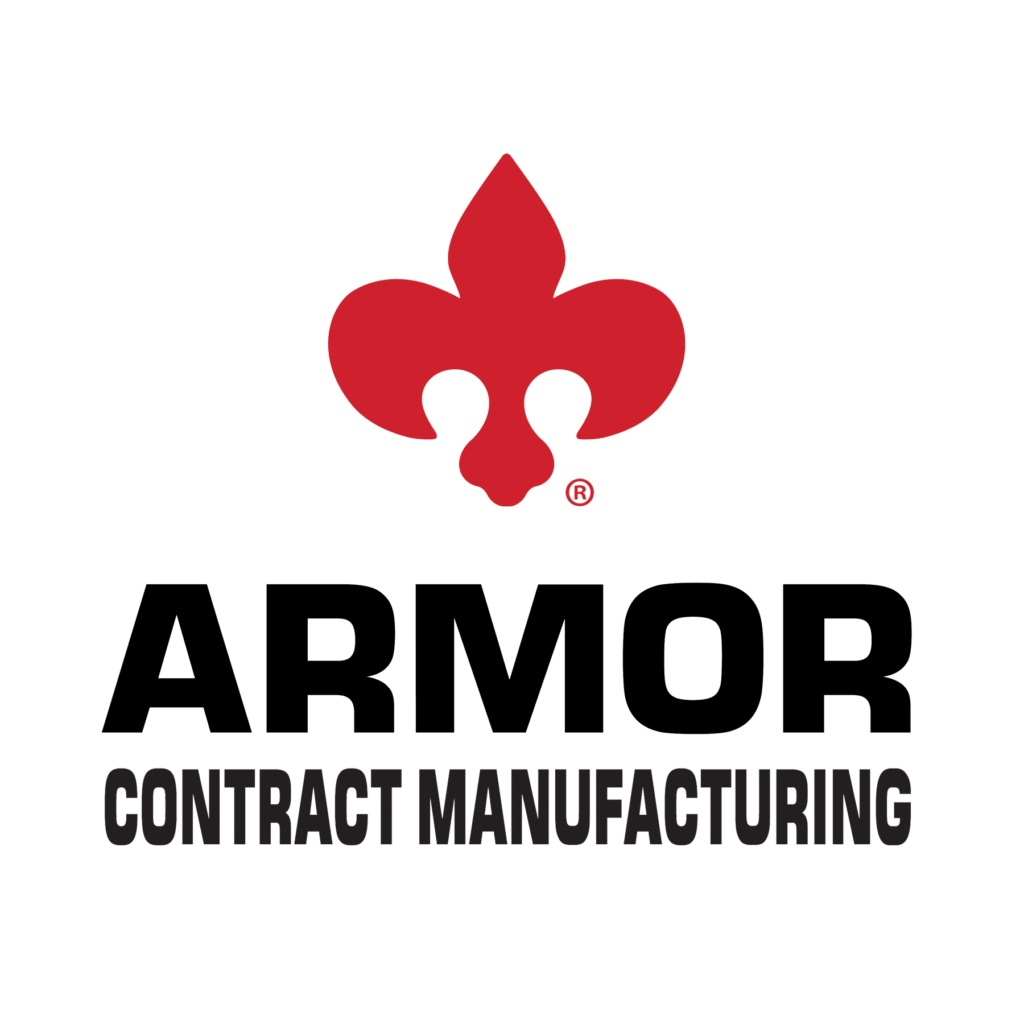 Armor Contract Manufacturing Cincinnati Welding and Fleur-de-lis 2021 Logo Transparent Background