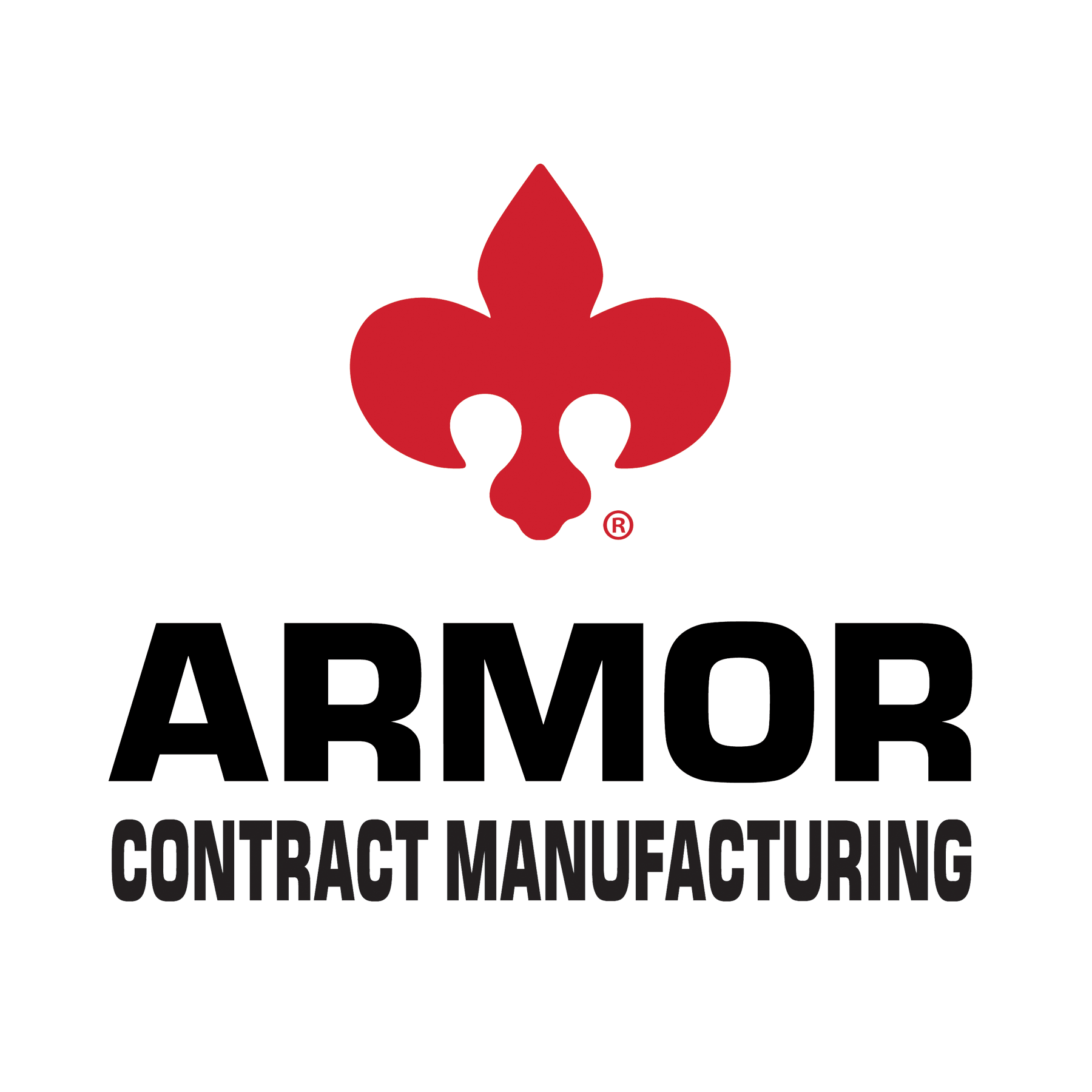 Armor Contract Manufacturing Cincinnati Welding and Fleur-de-lis 2021 Logo Transparent Background