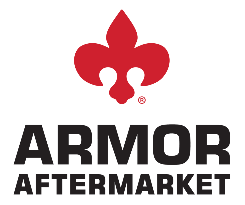 Armor Aftermarket Cincinnati Contract Manufacturing Logo and Fleur-de-lis Transparent Background